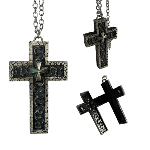 Collar De Cruz Con Compartimiento Secreto